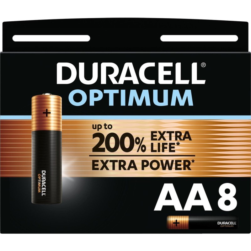 Duracell Optimum Alkaline AA batterijen - 8 stuks