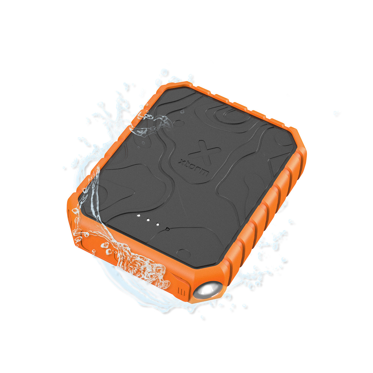 Xtorm Xtreme Powerbank Rugged 20W - 10.000mAh waterdicht met zaklamp Powerbank Zwart