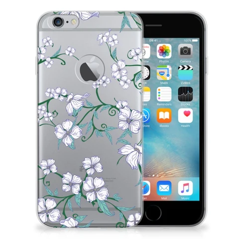 Apple iPhone 6 Plus | 6s Plus Uniek | Flexibel TPU Case | Blossom White