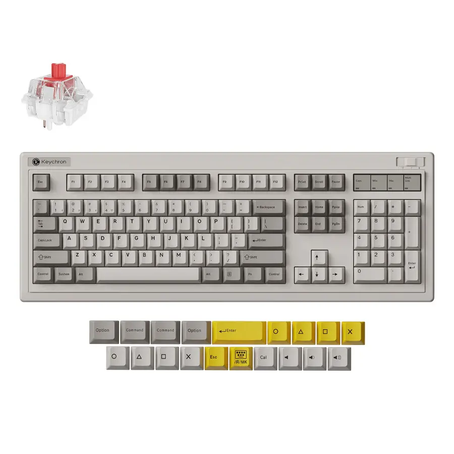 Keychron R6 Retro red toetsenbord