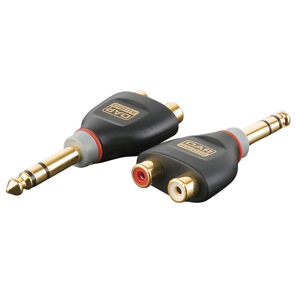 DAP Xcaliber XGA18 Jack stereo male naar 2 x RCA female