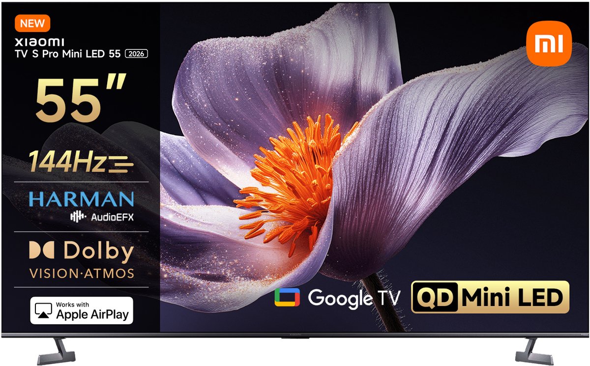 Xiaomi TV S Pro Mini LED 2026 Smart TV – 55 Inch – 4K QLED 144Hz