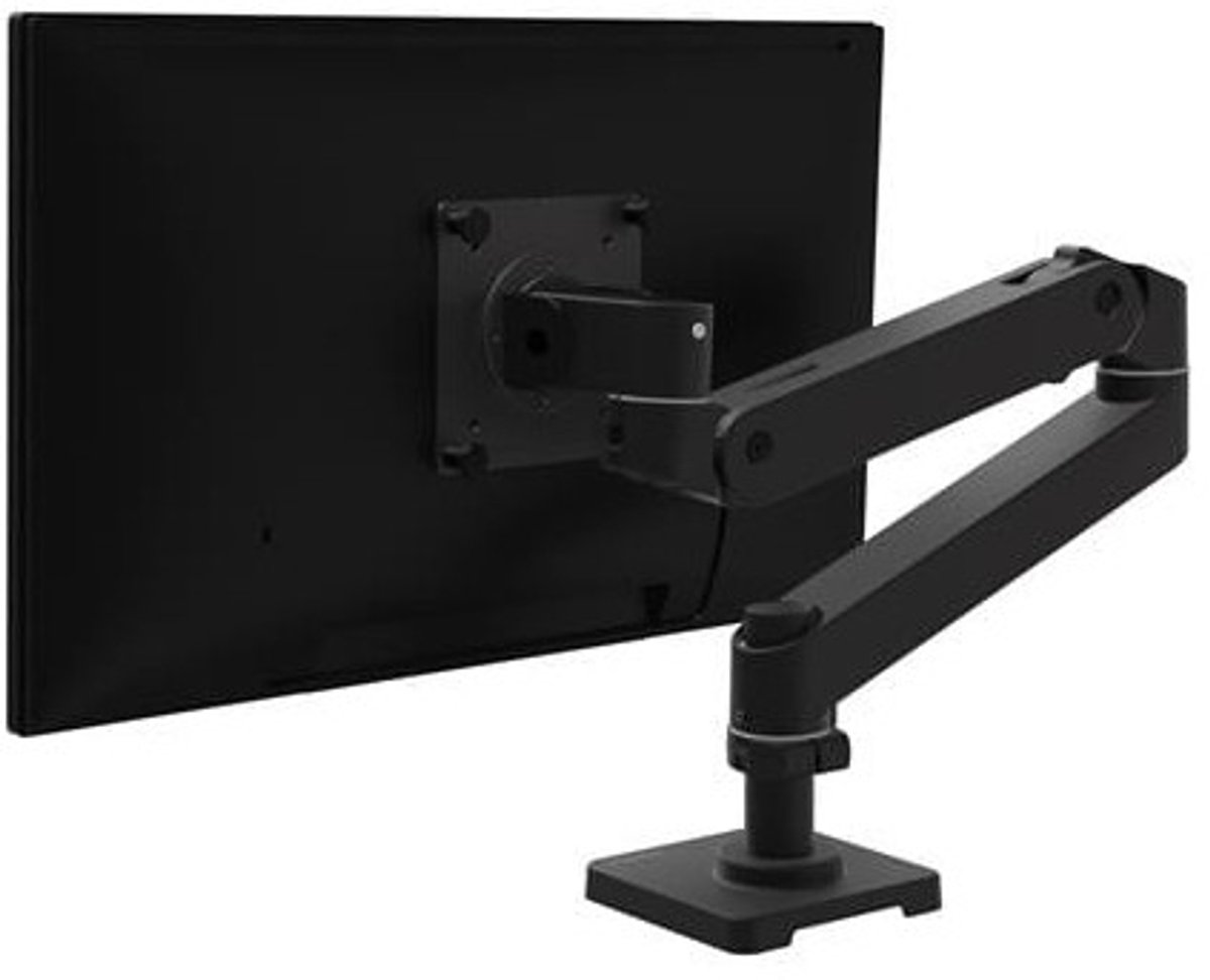 Ergotron LX Desk Monitor Arm - Enkelvoudige Monitorsteun Zwart - Voor schermgrootte tot 34" - Volledige Bewegingsvrijheid - Ergonomisch Ontwerp - Ruimtebesparend - Eenvoudige Installatie​