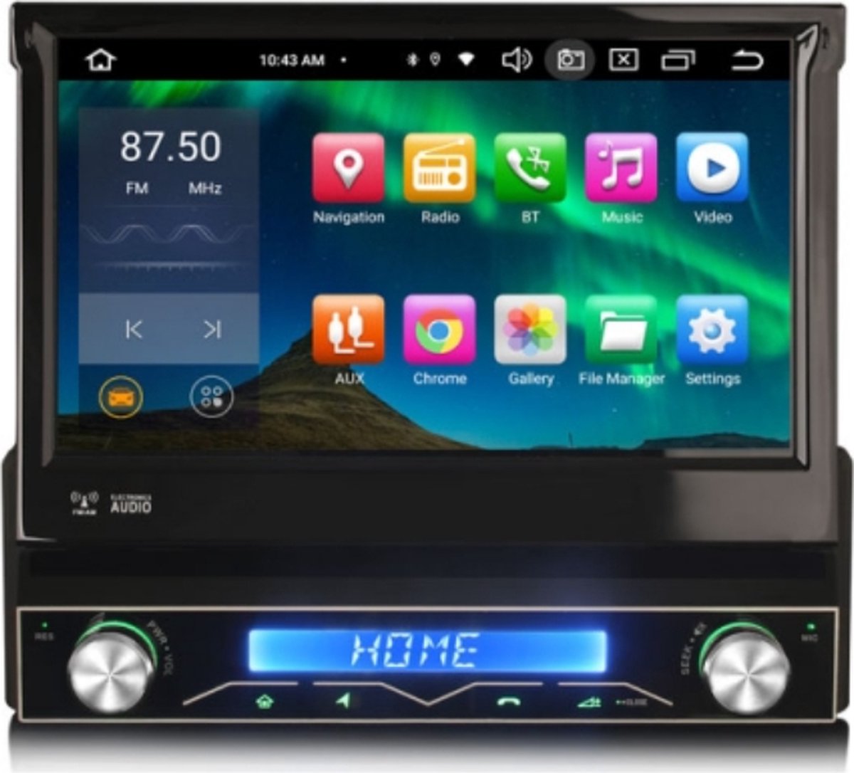 1 din Autoradio klapscherm | CarPlay & Android Auto