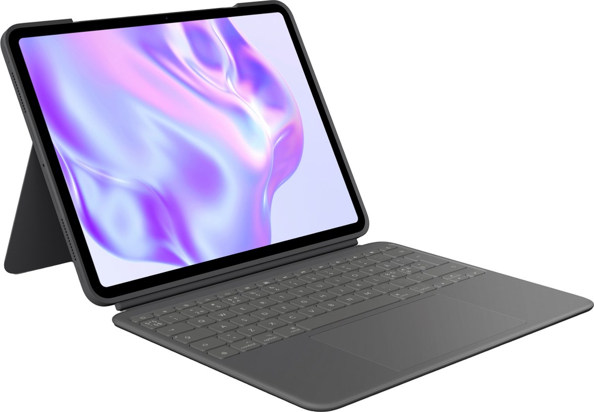 Logitech Combo Touch - Toetsenbordcase - Geschikt voor iPad Pro 13" (M4 en M5)(2024 en 2025) - Qwerty UK - Grafiet