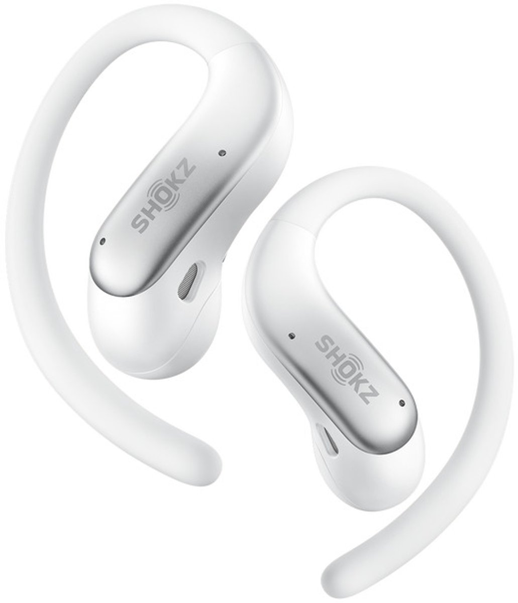 Shokz OpenFit Air 2 - Open-Ear - OpenBass 2.0 - 36 uur batterij - IP55 - Wit