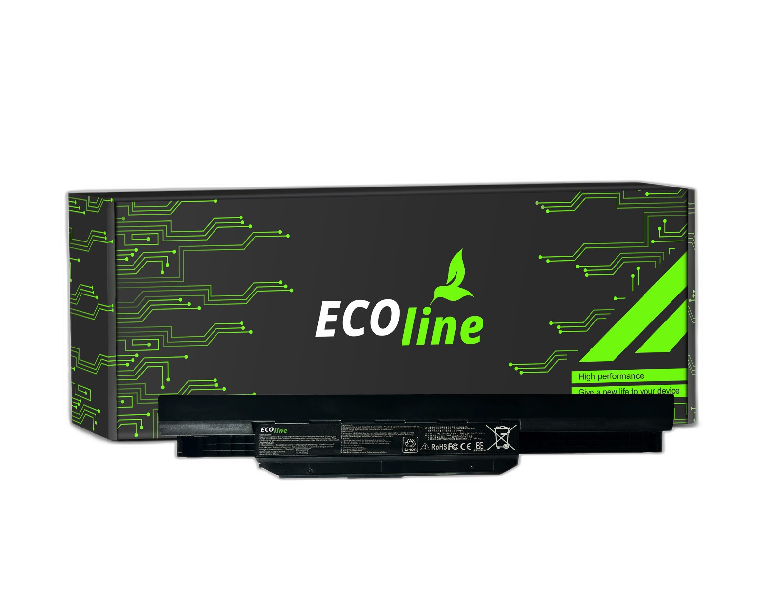 EcoLine - A31-K53 A32-K53 A41-K53 A42-K53 Batterij Compatibel Met De Asus A31-K53 X53S X53T K53E / 11.1V 4400mAh