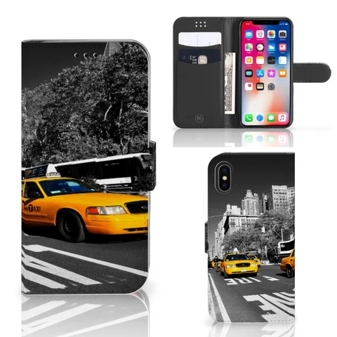 Apple iPhone X | Xs | Flip Cover | New York Taxi