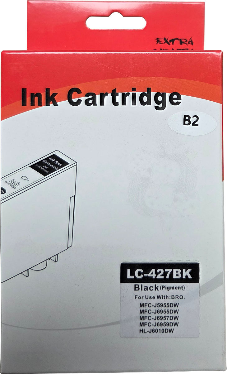 Huismerk Brother LC-427BK cartridge zwart