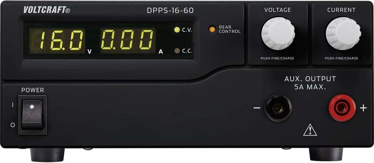 VOLTCRAFT DPPS-16-60 Labvoeding, regelbaar 1 - 16 0 - 60 A 960 W USB Programmeerbaar Aantal uitgangen: 1 x