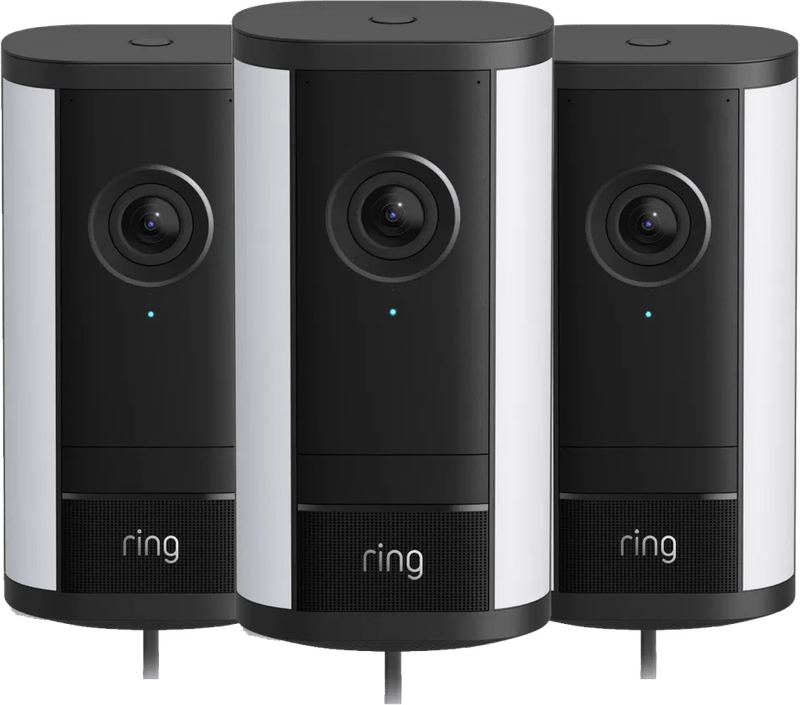 Ring Spotlight Camera Pro 2e Generatie Stekker Zwart 3-Pack