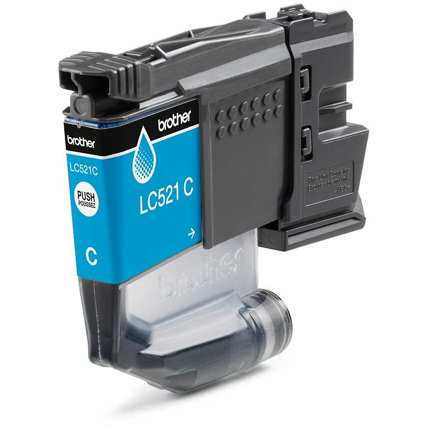 Brother LC-521C Cartridge Inkt Blauw