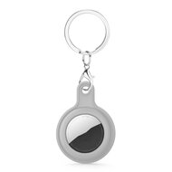 AirTag case gel series - sleutelhanger met ring - grijs