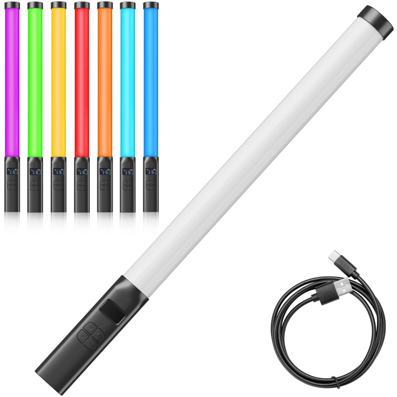 Ulanzi VL119 RGB tube light XL met handvat en oplaadbare accu