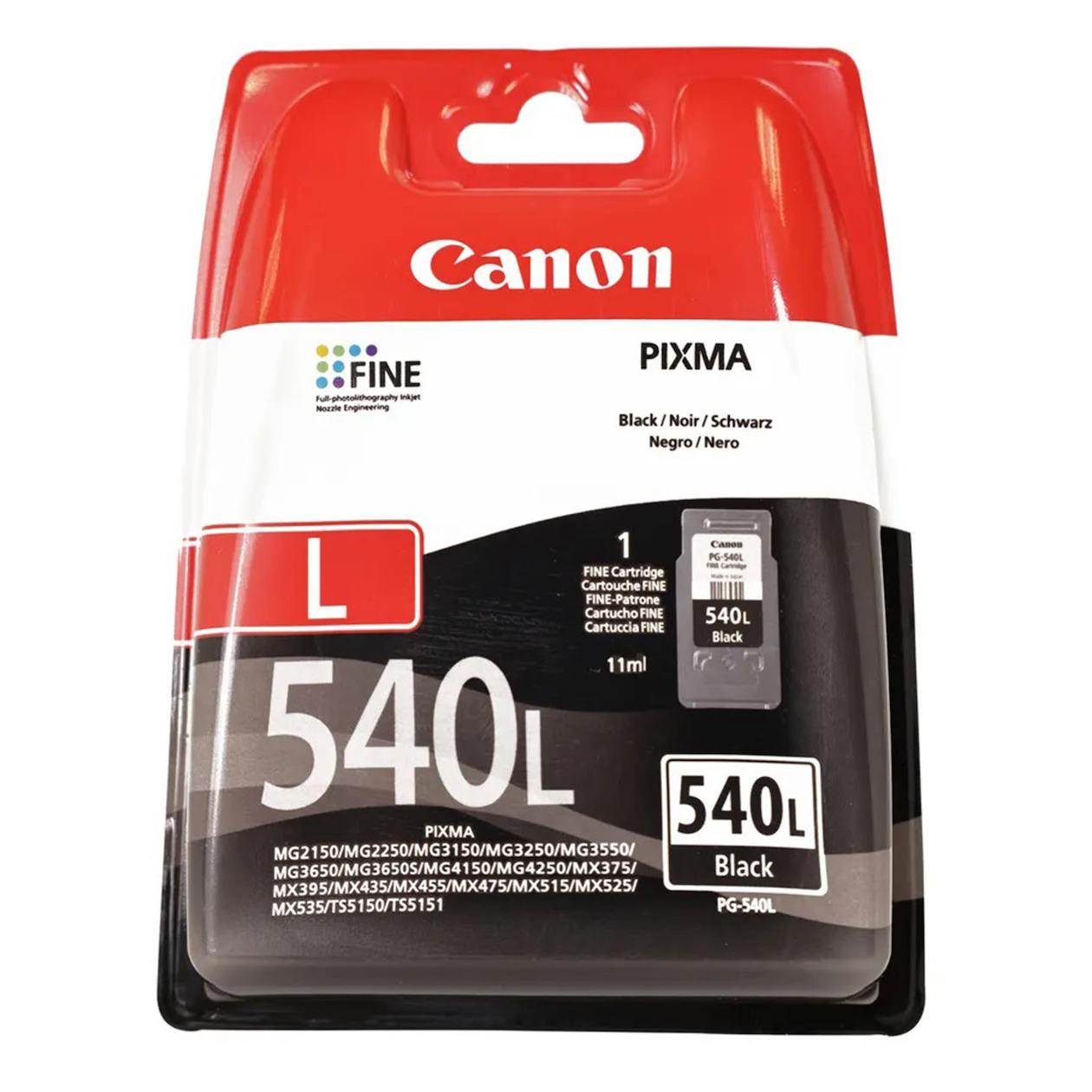 Canon PG-540L Cartridge Inkt Zwart