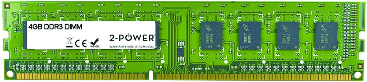 2-Power 4GB DDR3 1333MHz DIMM 4GB DDR3 1333MHz geheugenmodule