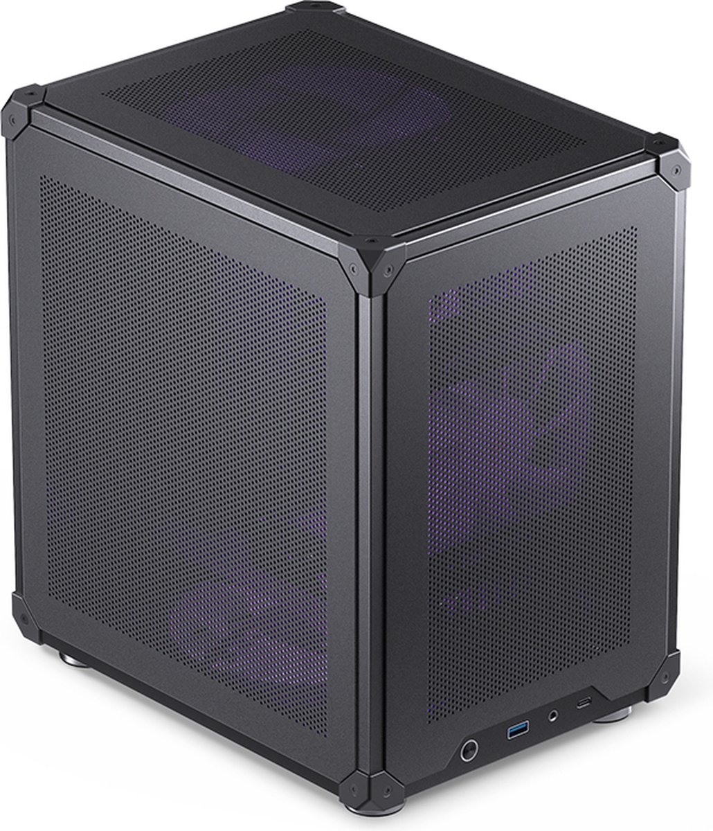 Jonsbo C6 Black Micro-tower PC-behuizing, Gaming-behuizing Zwart