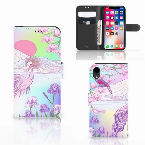 Apple iPhone Xr | Telefoonhoesje | Met pasjeshouder | Bird