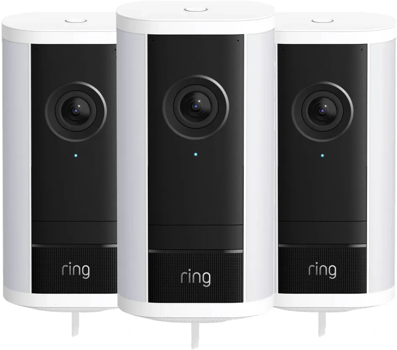 Ring Spotlight Camera Pro 2e Generatie Stekker Wit 3-Pack