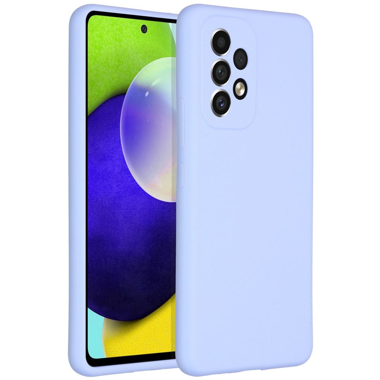 Accezz Liquid Silicone voor Samsung Galaxy A53 Telefoonhoesje Paars