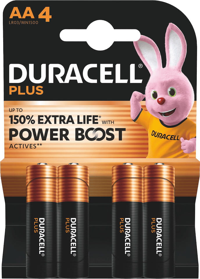 Duracell Plus Power Boost AA batterijen (4)
