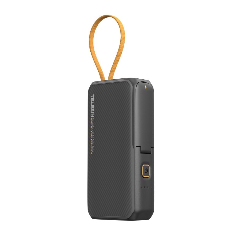 Telesin powerbank 10000mAh voor DJI Osmo Action 6/5/4/3/360 en telefoon met batterij- en TF-kaartopslag