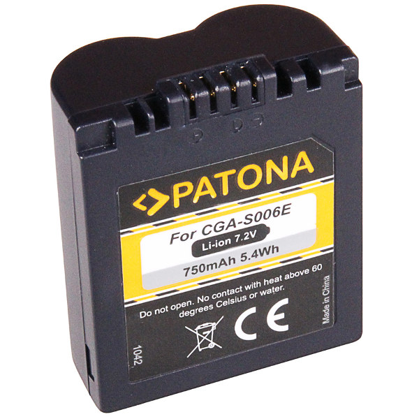 Panasonic CGA-S006E / CGR-S006E accu (Patona)