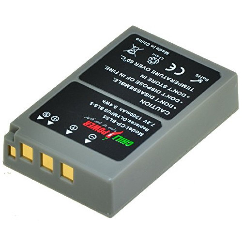 ChiliPower PS-BLS5 / BLS-5 accu voor Olympus - 1300mAh