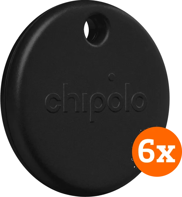 Chipolo POP 6-Pack Zwart