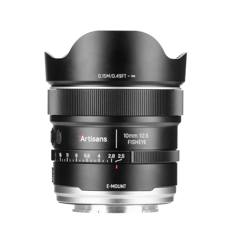 7Artisans AF10mm F2.5 MAX fisheye fullframe lens voor Sony E-mount