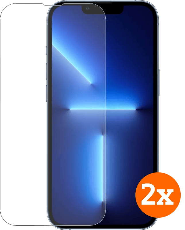 BlueBuilt Apple iPhone 14 / 13 / 13 Pro  Screenprotector Glas Duo Pack