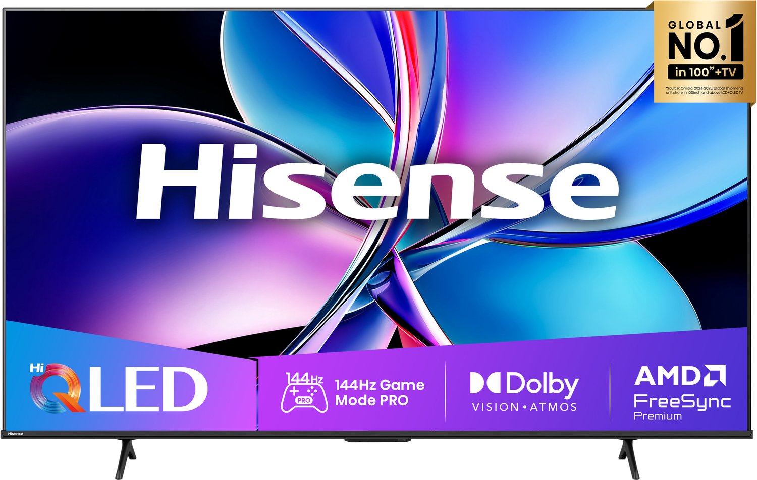 Hisense 55E7Q PRO - 55 inch - 4K QLED - 144hz - 2025 - Smart TV
