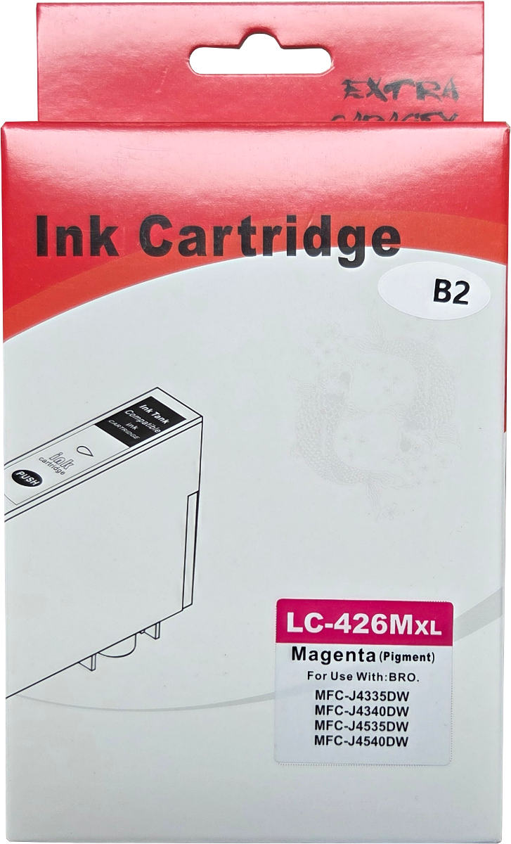 Huismerk Brother LC-426XLM cartridge magenta