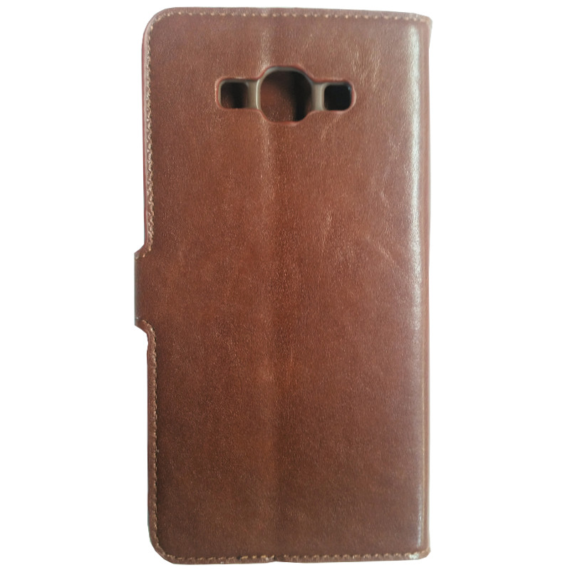 Galaxy A7 hoesje bruin