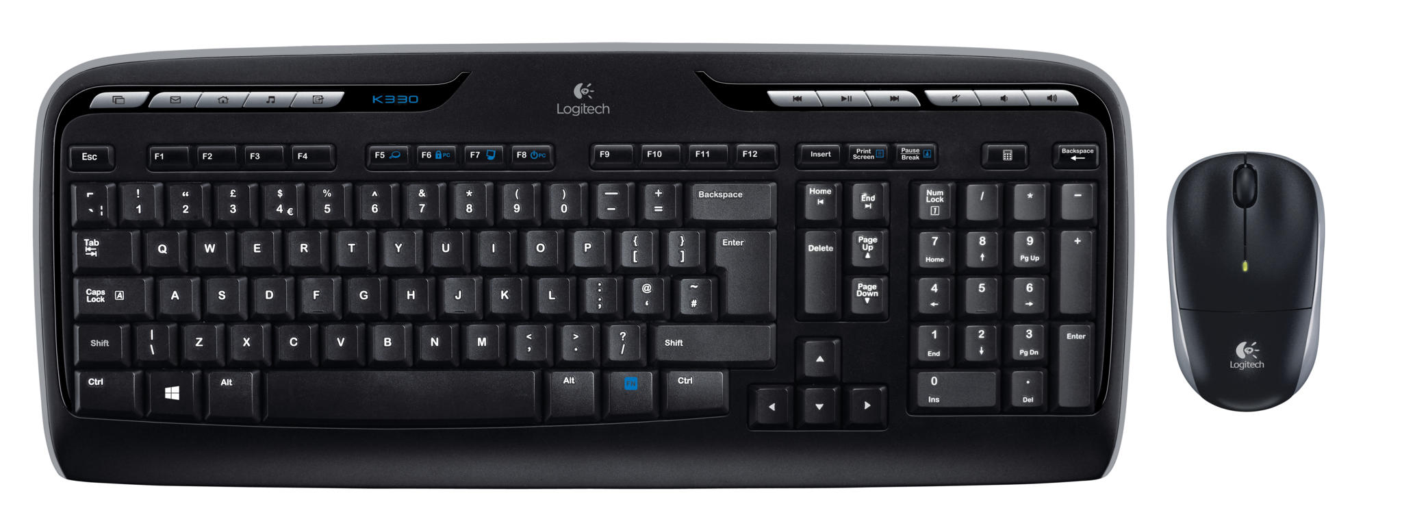 Logitech MK330 desktop zwart