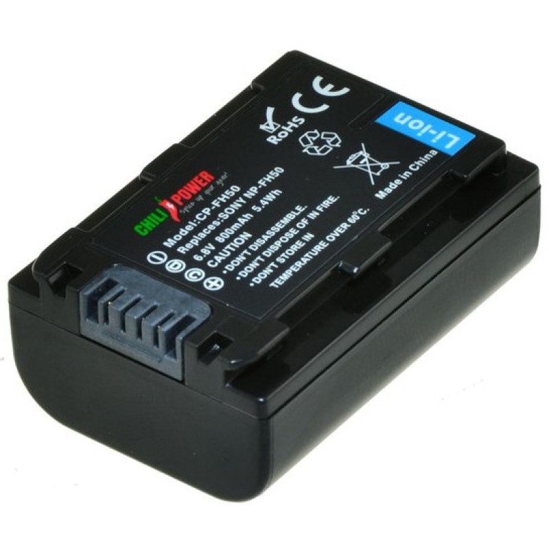 ChiliPower NP-FH30 / NP-FH40 / NP-FH50 accu voor Sony - 870mAh