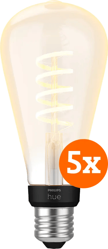 Philips Hue Filament White Ambiance Edison XL 5-pack