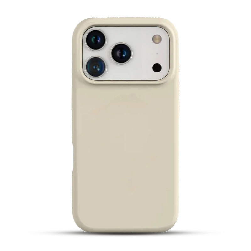 Solidenz siliconen hoesje met MagSafe voor iPhone 17 Pro Max en iPhone 18 Pro Max - Desert Sand beige