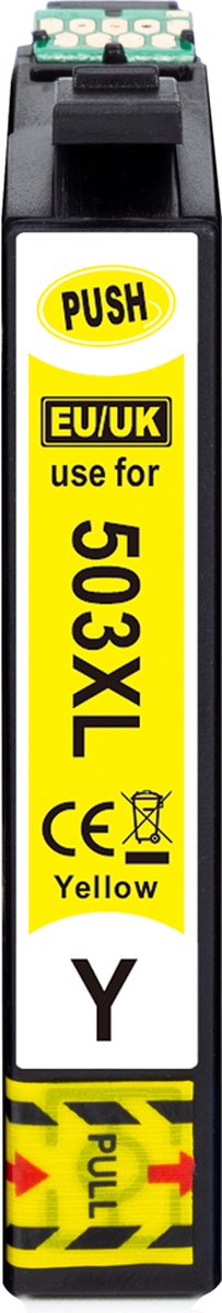 "KATRIZ® huismerk voor Epson T503XL/T503/503(1x Geel) | 1 stuk | Epson WorkForce WF-2960DWF / WF-2965DWF /Epson Expression Home XP-5200 / XP-5205"