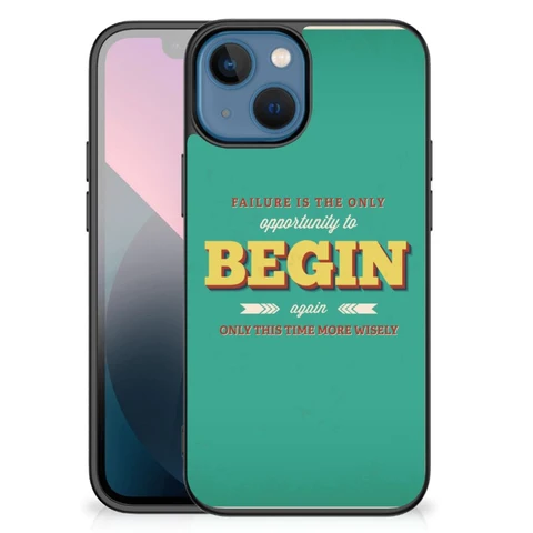 Apple iPhone 13 mini | Telefoon Hoesje | met tekst Quote Begin