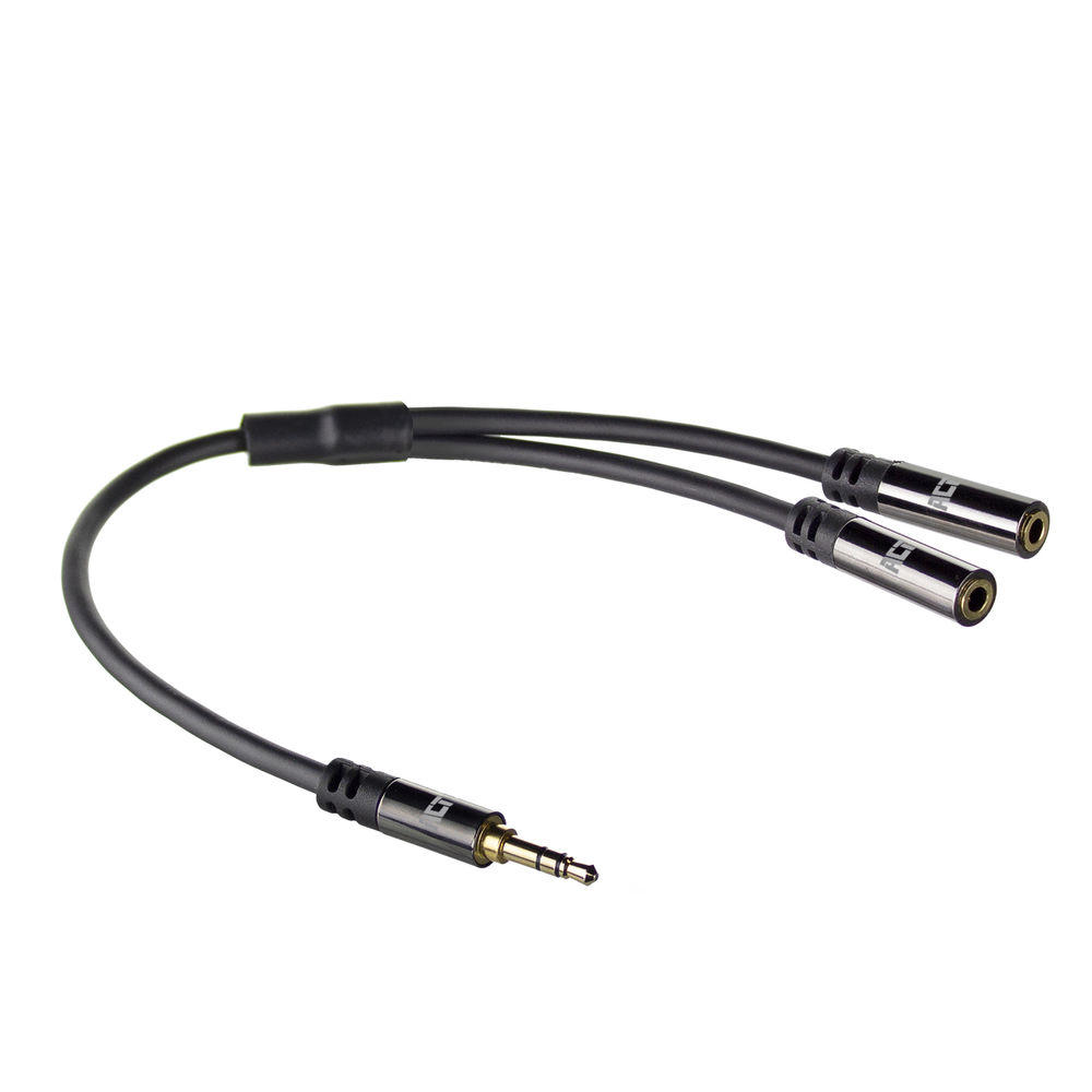 ACT 3,5mm jack naar 2x audio M/F