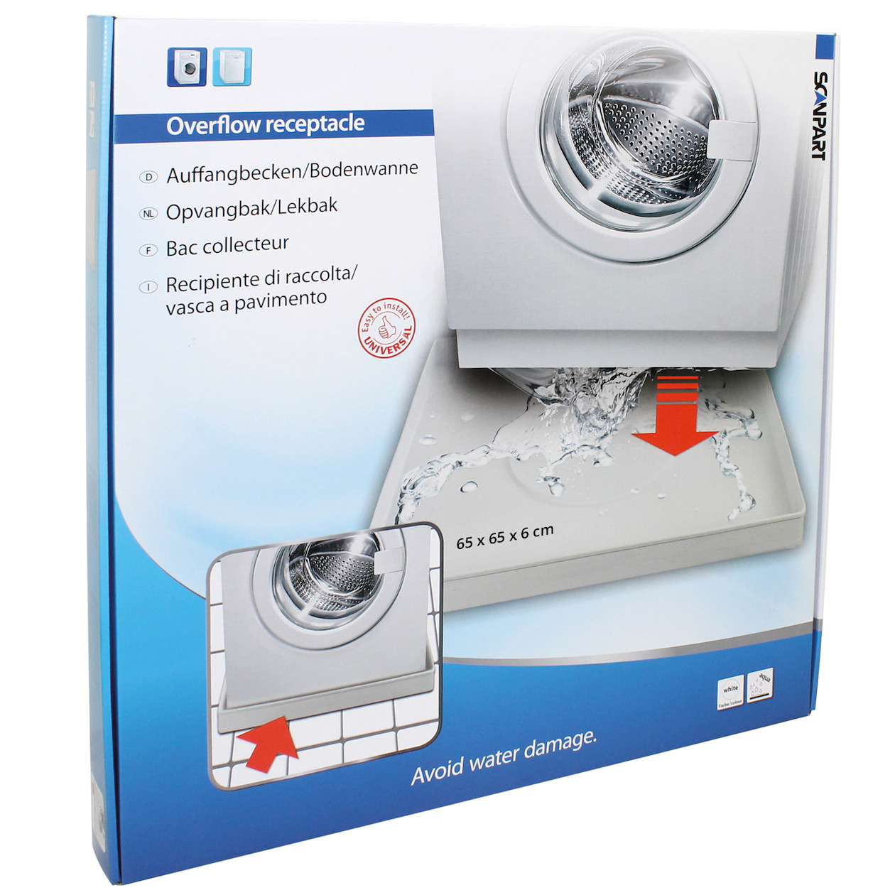 Scanpart lekbak wasmachine/vaatwasser Wasmachine accessoire