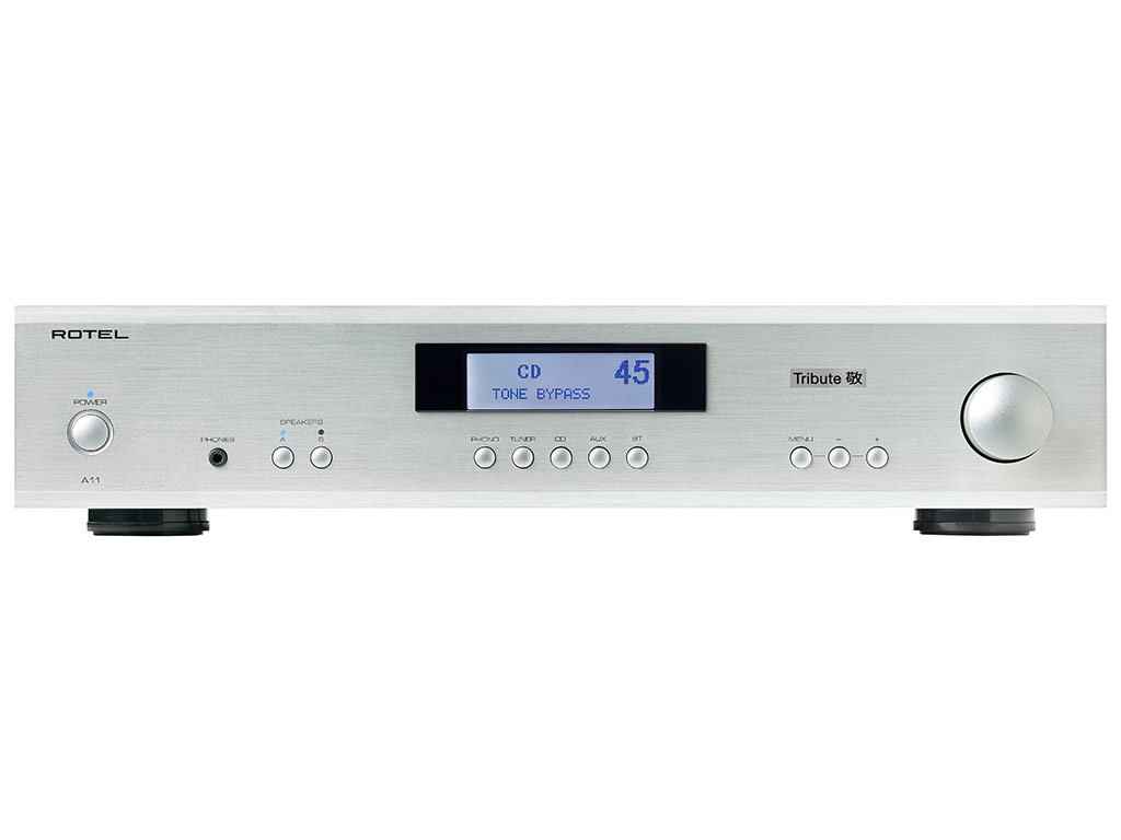 Rotel A11 Tribute stereo versterker zilver