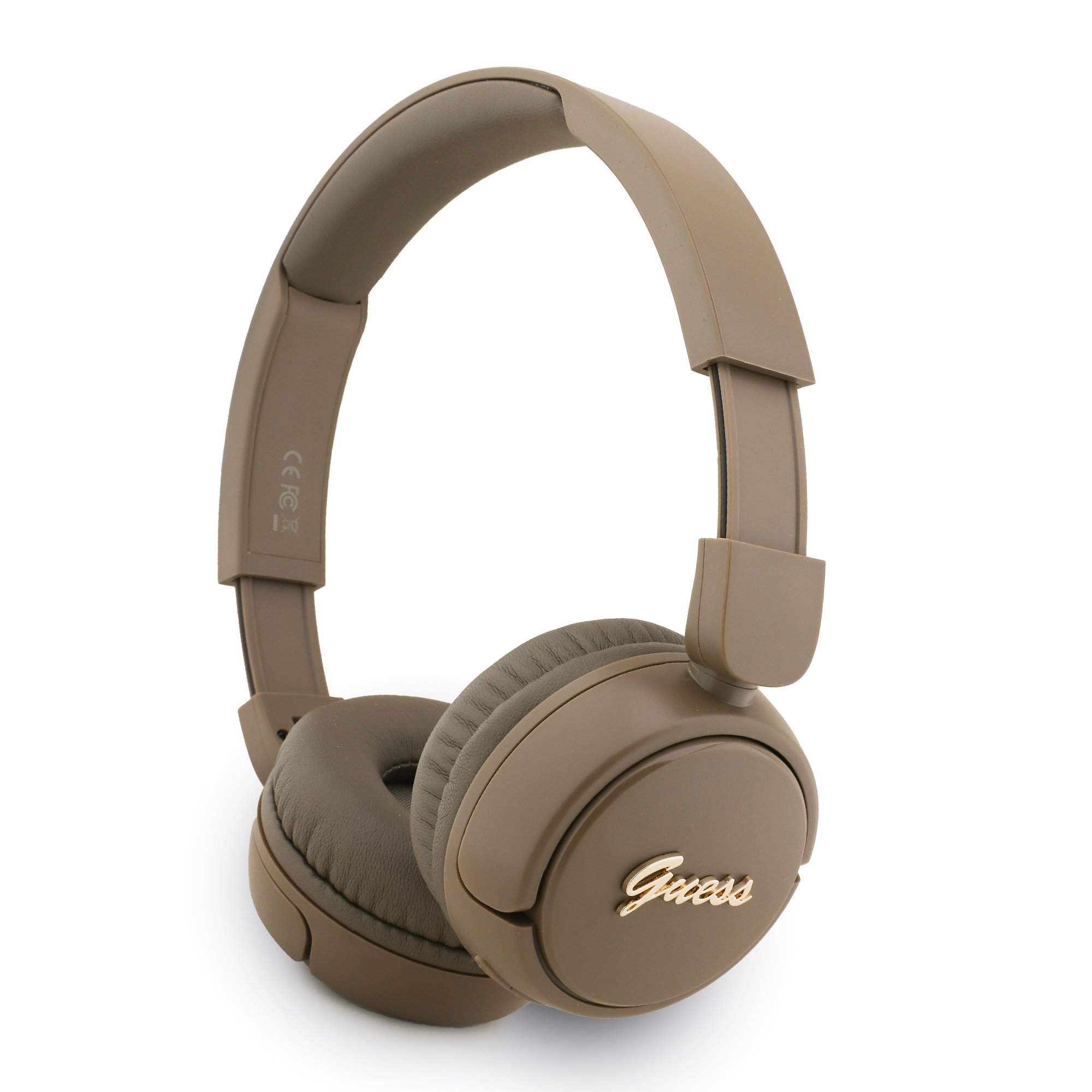 Guess Script Metal Logo Draadloze Koptelefoon - Bruin