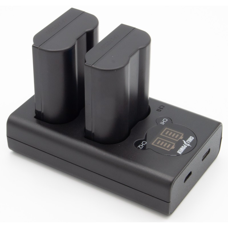 ChiliPower EN-EL15 Nikon USB Duo Kit - Camera accu set