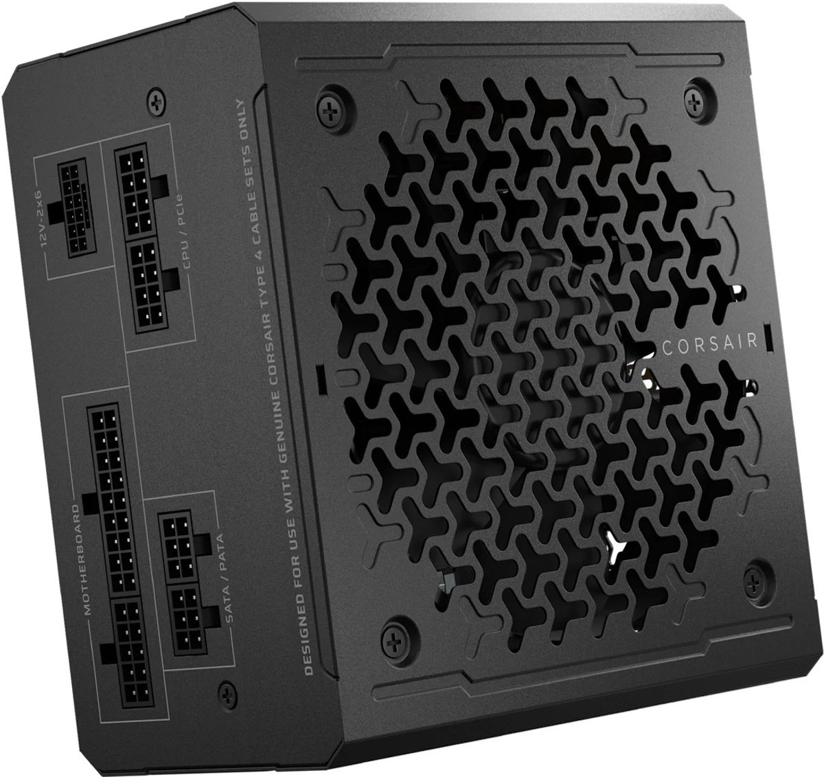 Corsair RM650e (2025) Interne Voeding - 650 Watt - Modulair - ATX 3.1 - PCIe 5.1 - Cybenetics Gold efficiëntie - Zero RPM modus - Zwart