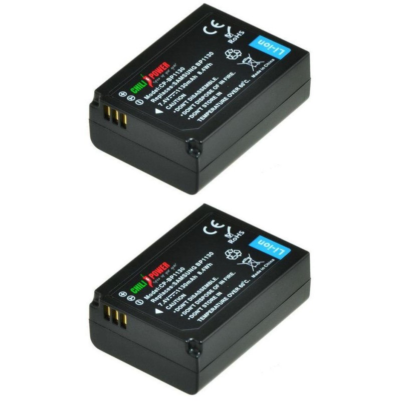 ChiliPower BP1030 / BP1130 accu voor Samsung - 1130mAh - 2-Pack