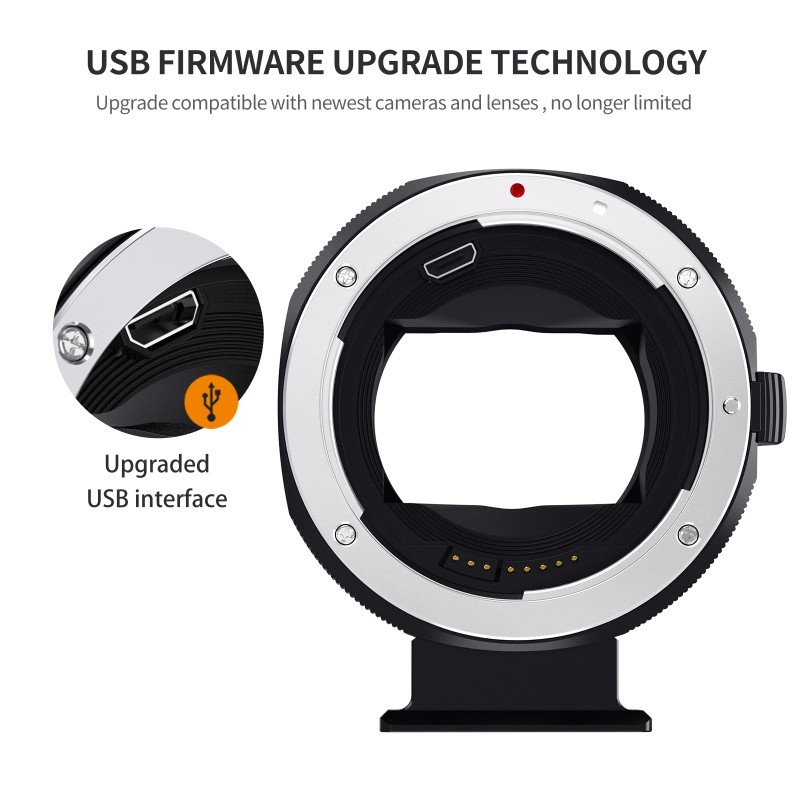 K&F Concept auto focus lensadapter Canon EF/EF-S naar Sony E-mount