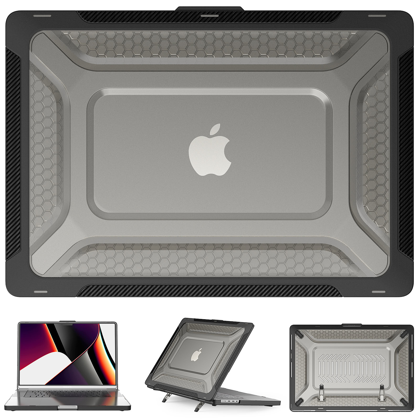 Turtle Shift Laptopcover Shield MacBook Pro 16 inch 2026 / 2025 / 2023 / 2021 - Zwart