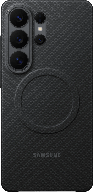 Samsung Galaxy S26 Ultra Carbon Back Cover met Magneet Zwart